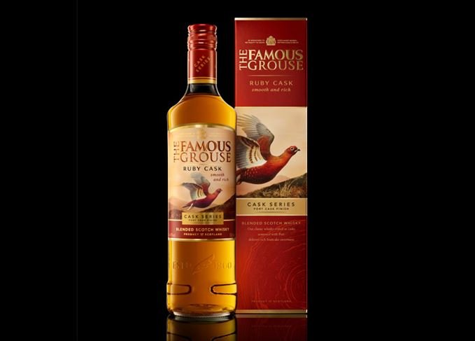 Famous Grouse Ruby Cask bottle and packaging