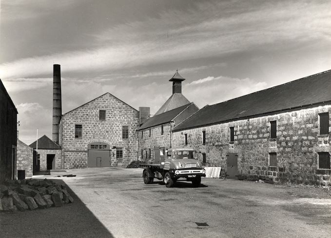 Glenugie distillery yard