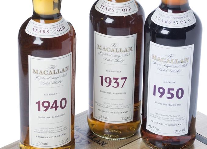 Rare Macallan auction sales