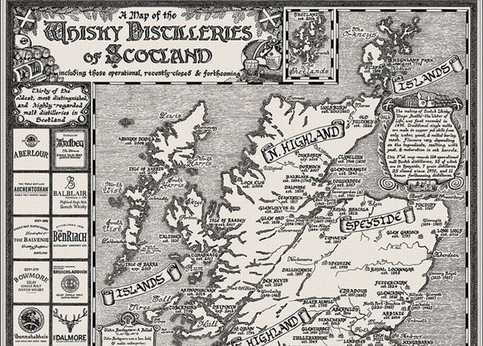 Whisky Map of Scotland