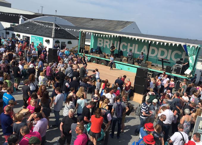 Bruichladdich distillery during Islay Festival