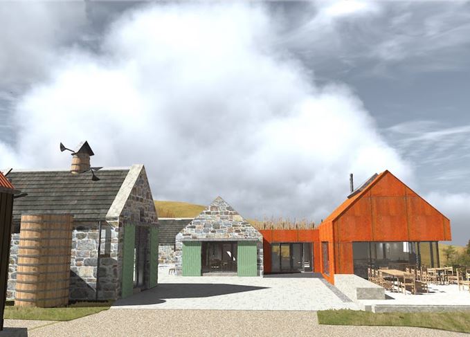 Architect's impression of Cabrach Heritage Centre