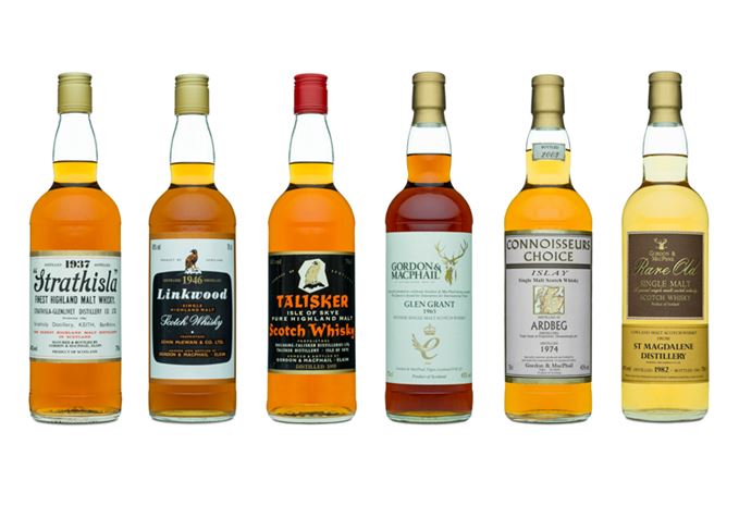 Six single malts Gordon & Macphail