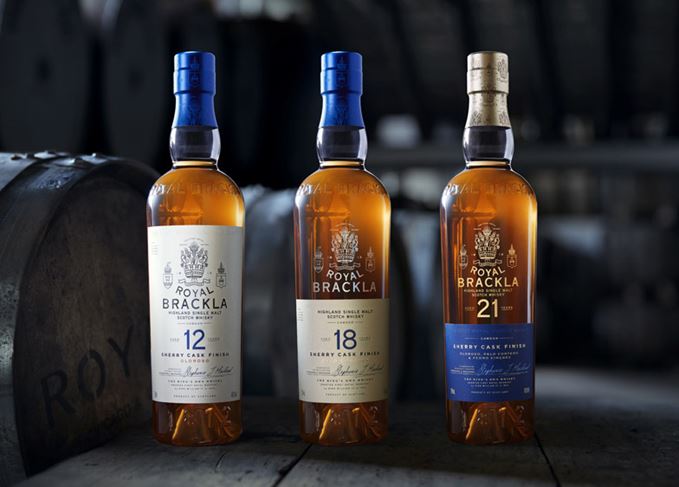 Royal Brackla 12-, 18- and 21-year-old whiskies 