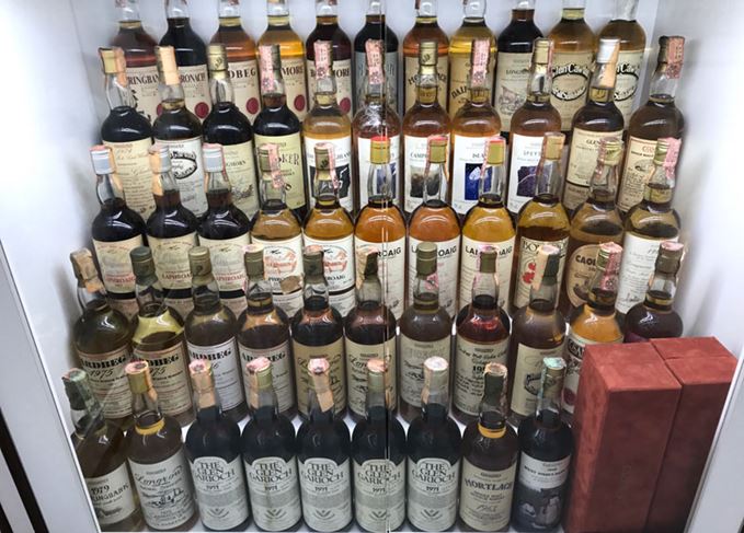 Whisky collection belonging to Diego Sandrin