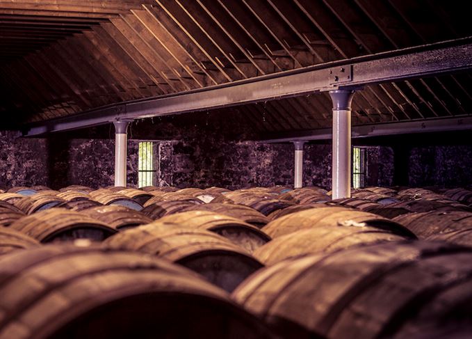 Whisky Sherry Bourbon cask maturation