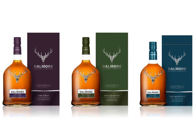 Dalmore travel retail whiskies The Trio The Quartet The Quintet