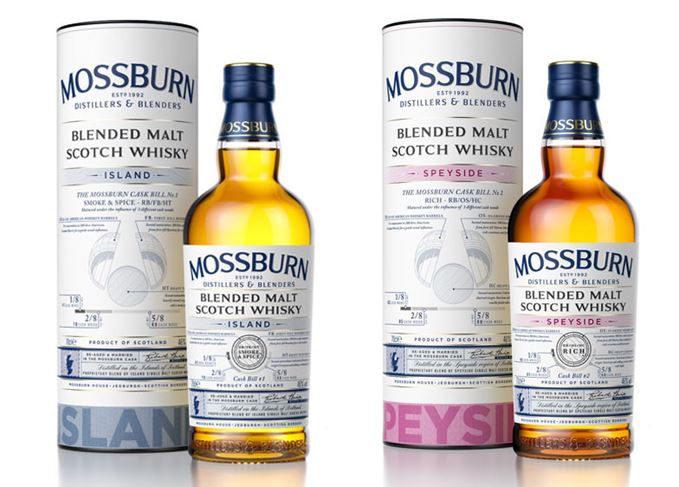 Mossburn Signature Casks Island and Speyside whiskies