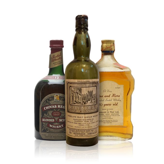 Chivas Regal 12 Year Old, Highland Malt Scotch Whisky Berry Brothers, Macdonald & Muir blended Scotch