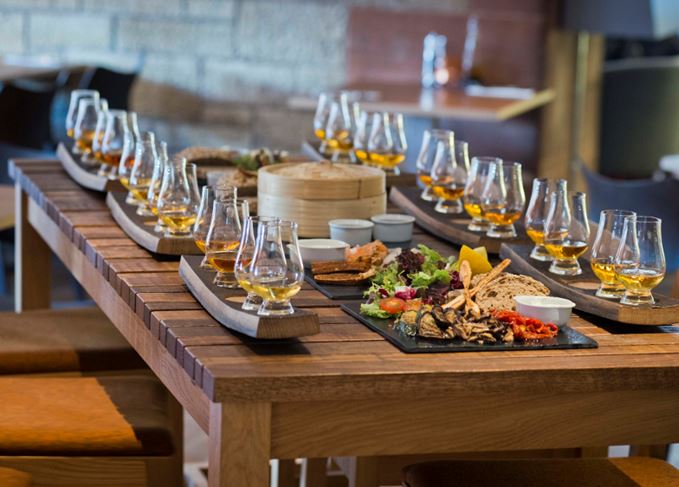 Amber Restaurant whisky flights