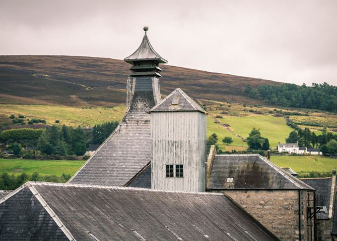 Pagoda roof of a Highland distillery