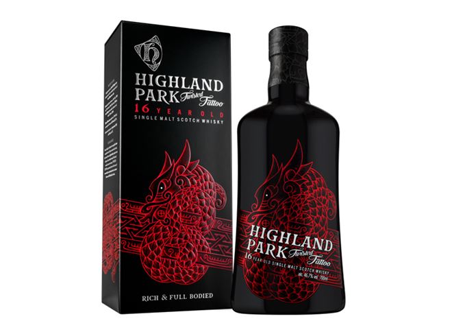 Highland Park Twisted Tattoo bottle and carton