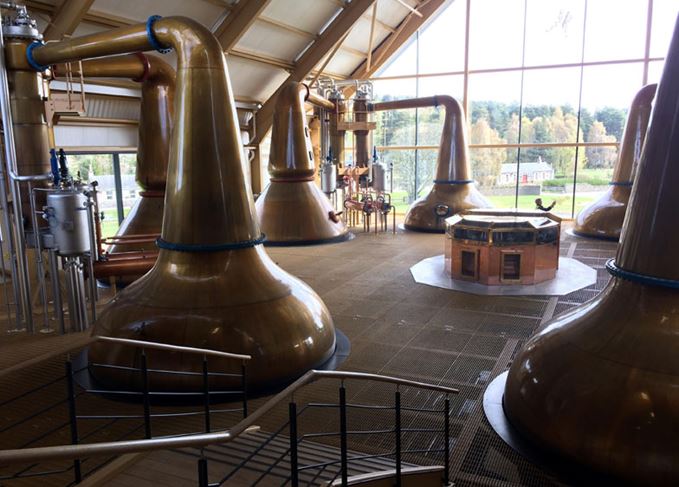 Dalmunach distillery stills