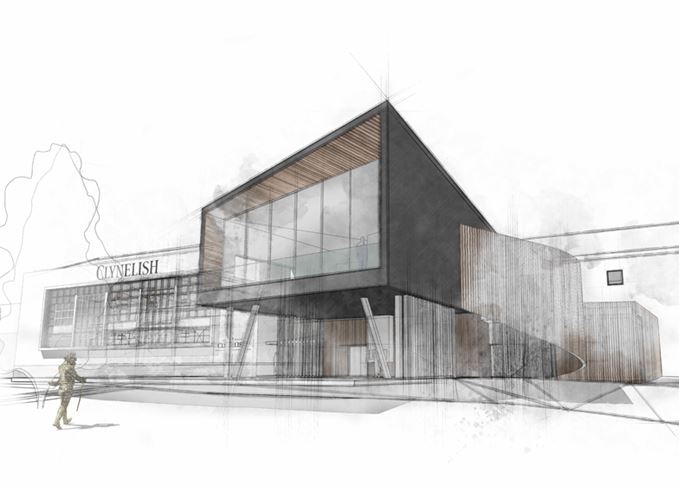 Sketch of new look Clynelish distillery