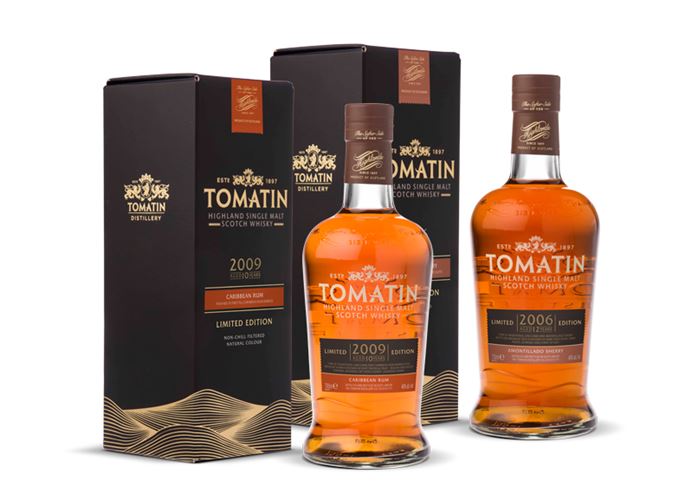 Tomatin 2009 Caribbean Rum and 2006 Amontillado Sherry finishes