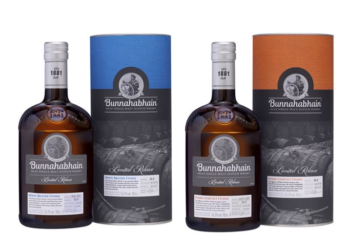 Bunnahabhain Moine Brandy Finish and Pedro Ximénez Sherry Finish