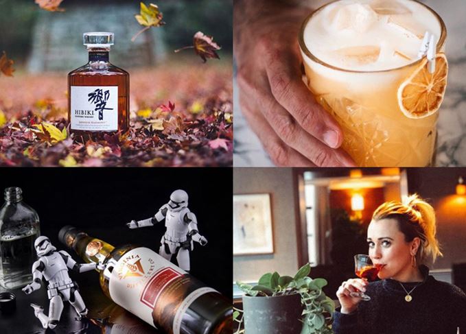 Whisky instagrams to follow: Hibiki in autumn, whisky sour, a woman sipping a Manhattan and stormtroopers