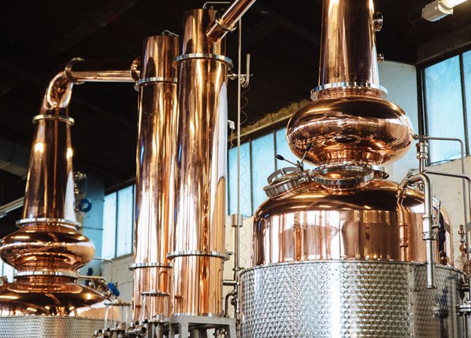 Glasgow distillery's stills, Margaret and Frances