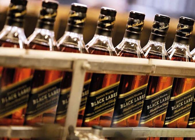 Johnnie Walker Black Label production line