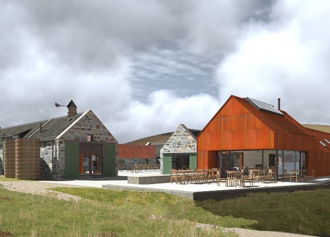 Architect's impression of the Cabrach Heritage Centre