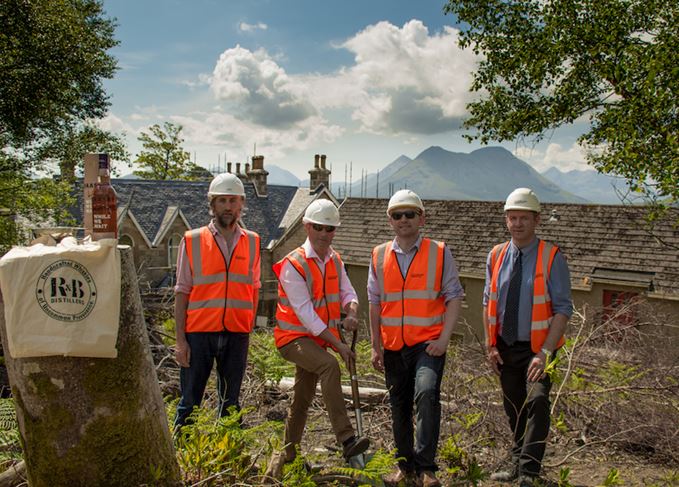 Ground-breaking at Raasay distillery