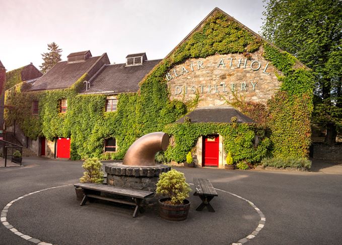 Blair Athol distillery visitor centre popular with tourists