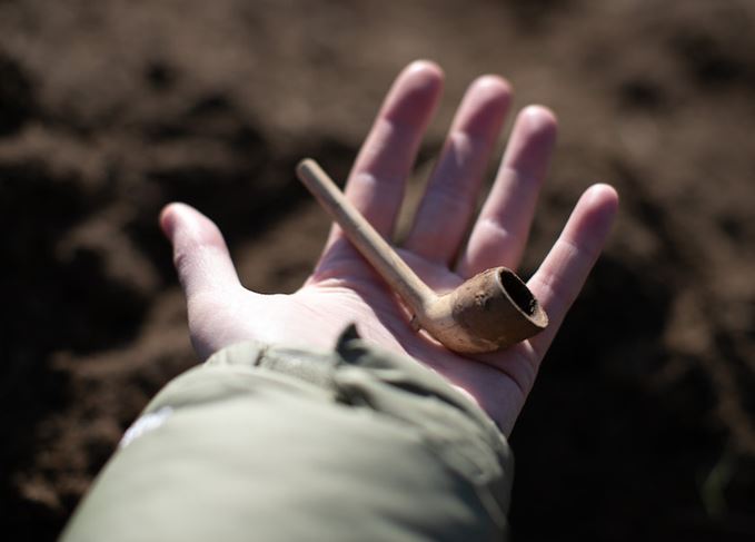 Pipe recovered from Blackmiddens distillery