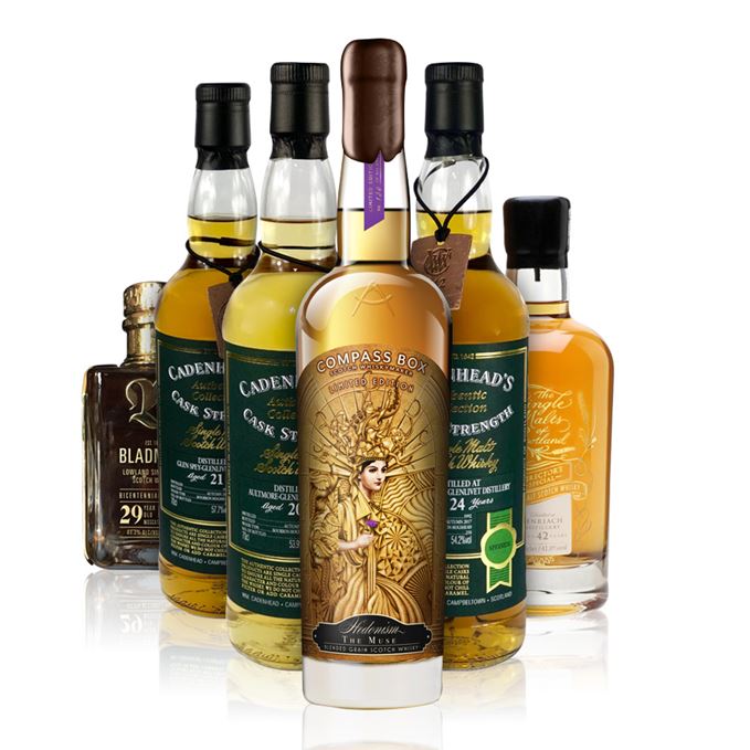 Batch 138: Aultmore, Benriach, Bladnoch, Glenallachie, Glen Spey, Hedonism The Muse