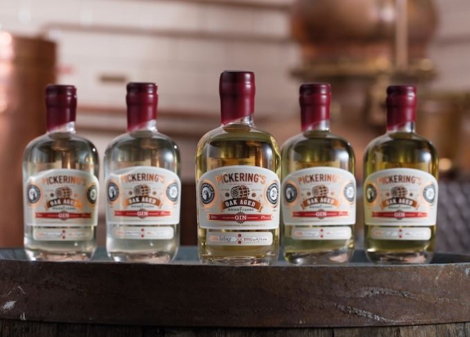 Pickering's oak-aged gin range