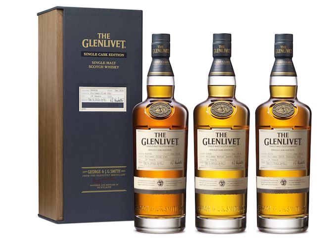 The Glenlivet Pullman single cask whiskies