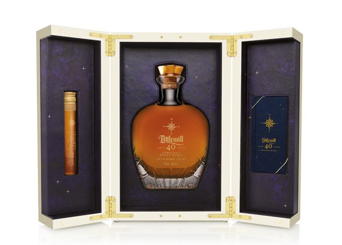 Littlemill 40-year-old Celestial Edition bottle and box