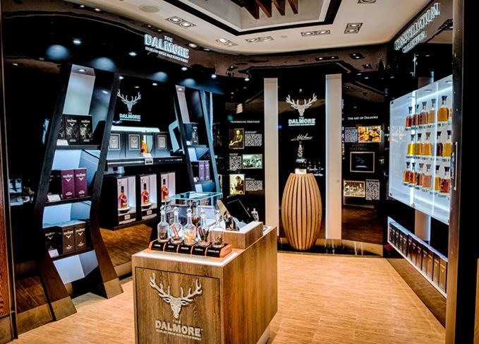 The Dalmore boutique, containing an entire Constellation Collection