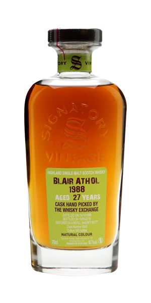 Blair Athol 1988, 27 Years Old, (Signatory for The Whisky Exchange)