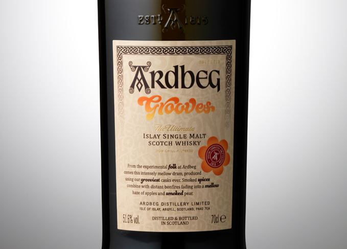 Ardbeg Grooves bottle close-up