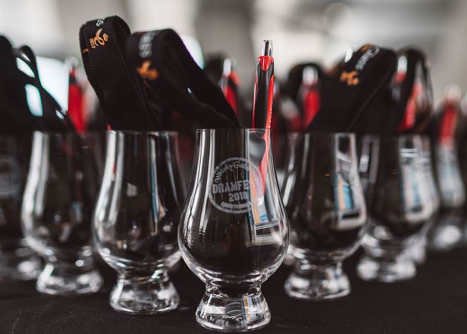 DramFest 2018 tasting glasses