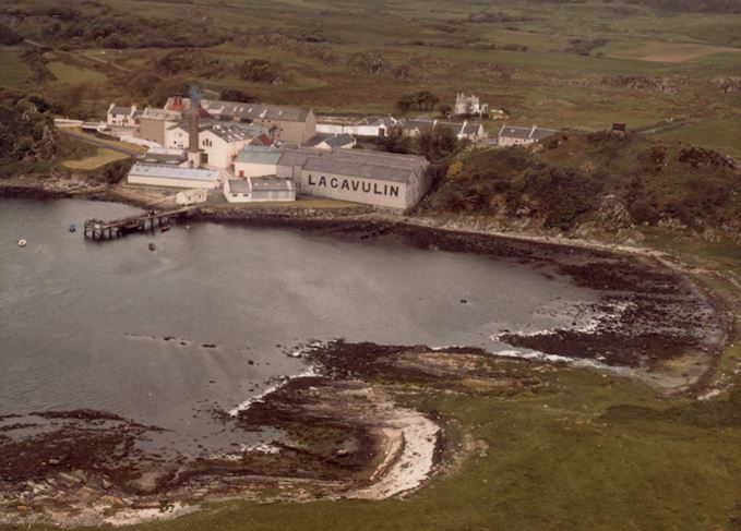 Lagavulin distillery from the air