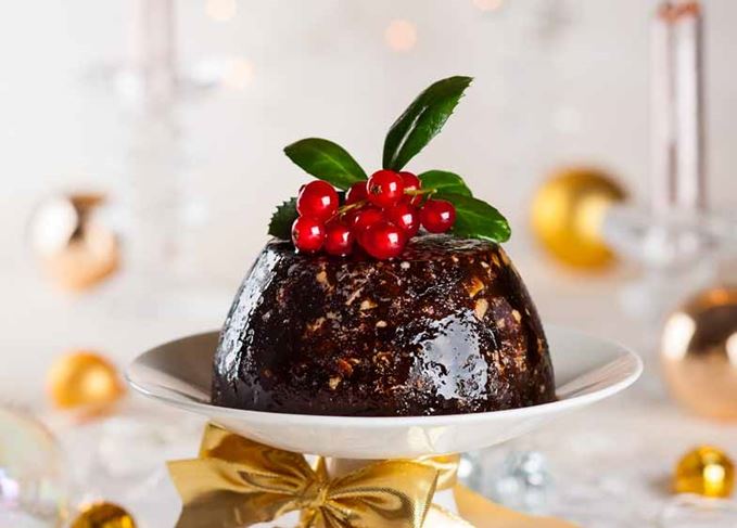 Scotch or brandy Christmas pudding