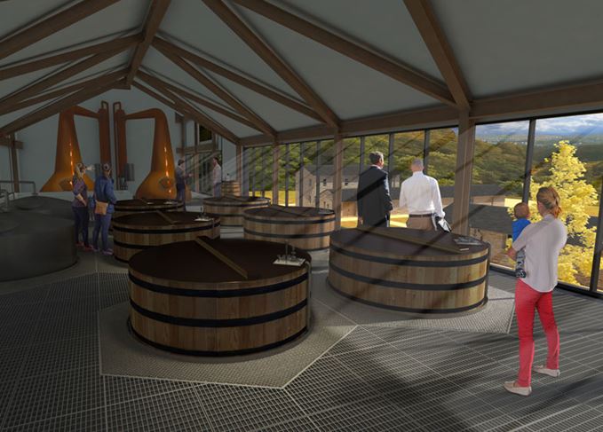 An artist's impression of Ardgowan distillery