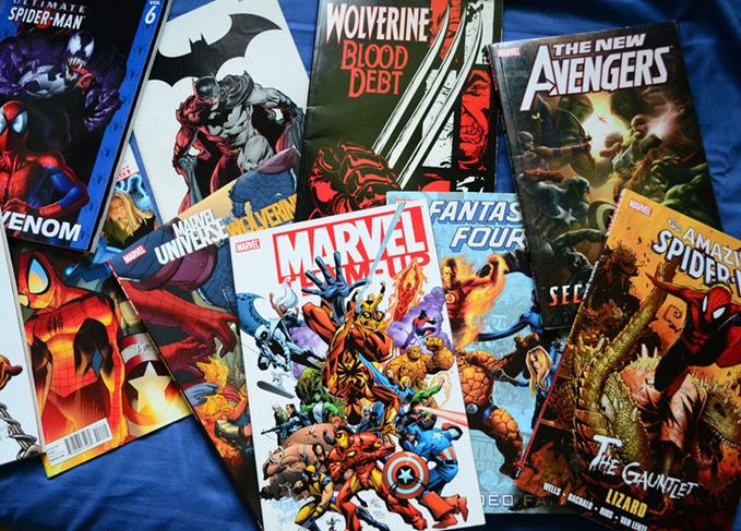 A selection of comic books