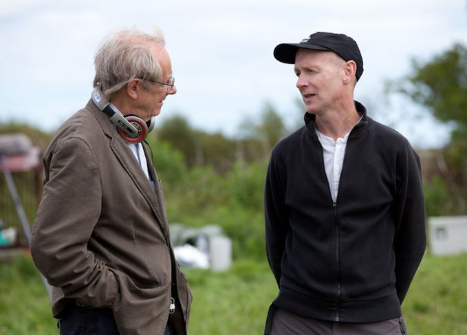 Ken Loach and Paul Laverty on the set of The Angels' Share