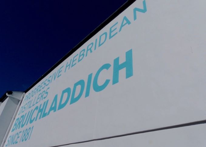 Bruichladdich distillery sign