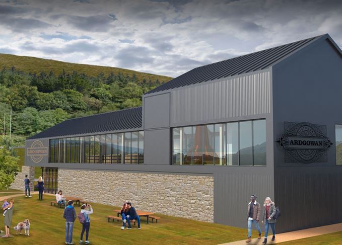 An artists' impression of Ardgowan distillery in Inverkip