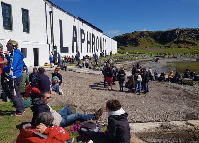 Laphroaig distillery during Fèis Ìle