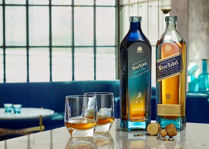 Johnnie Walker Blue Label Ghost and Rare Glenury Royal