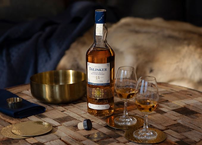 Talisker 41 Year Old 1978 Vintage Bodega Series with glasses