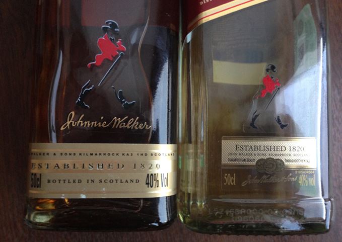 Fake Johnnie Walker